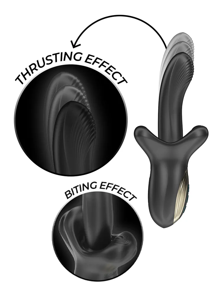 Powerful Vibrator With Thrusting & Biting Effect - Trušu vibratori 1 [full]