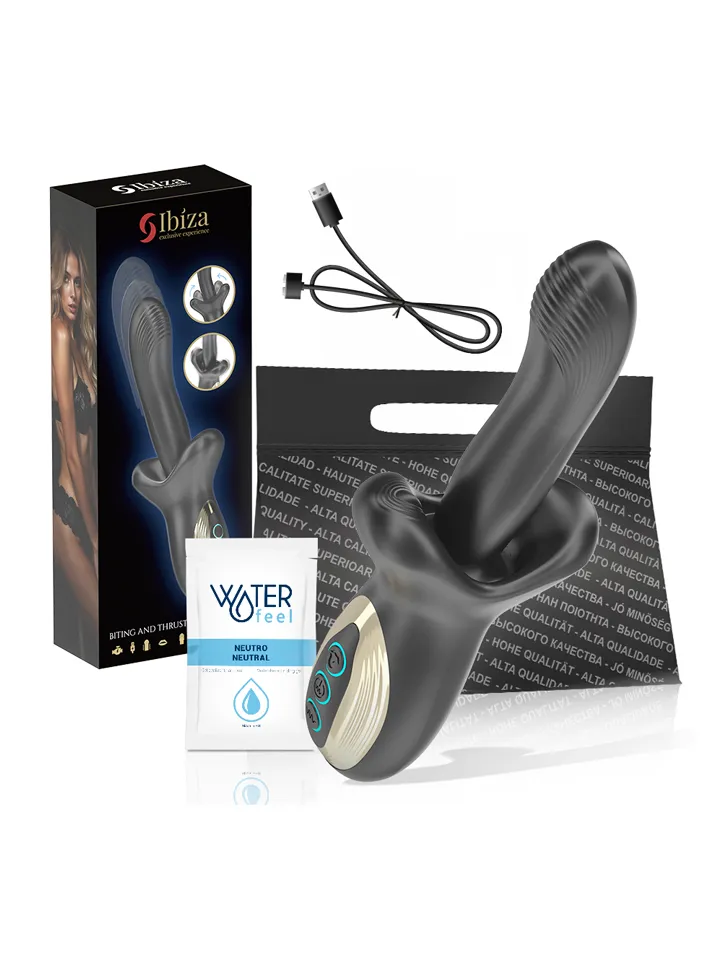 Powerful Vibrator With Thrusting & Biting Effect - Trušu vibratori 3 [full]