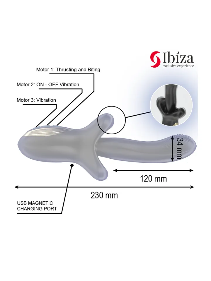 Powerful Vibrator With Thrusting & Biting Effect - Trušu vibratori 4 [full]
