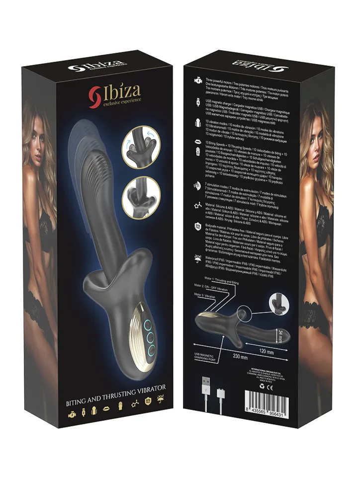 Powerful Vibrator With Thrusting & Biting Effect - Trušu vibratori 5 [full]