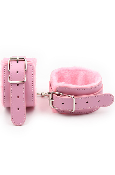 Premium Fur Lined Wrist Restraints Pink - Rokudzelži 3