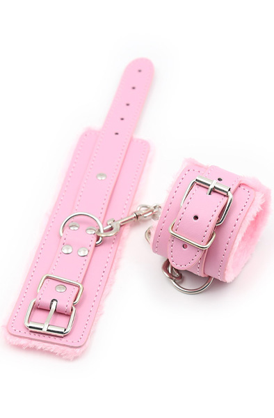 Premium Fur Lined Wrist Restraints Pink - Rokudzelži 4