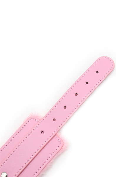Premium Fur Lined Wrist Restraints Pink - Rokudzelži 6