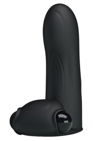 Pretty Love Adonis Finger Sleeve Vibrator Black - Pirkstu vibrators 1