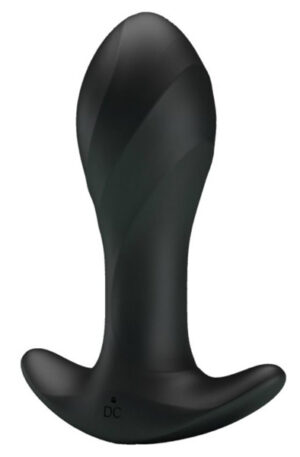 Pretty Love Anal Plug Massager Black - Vibrējošs anālais spraudnis 1