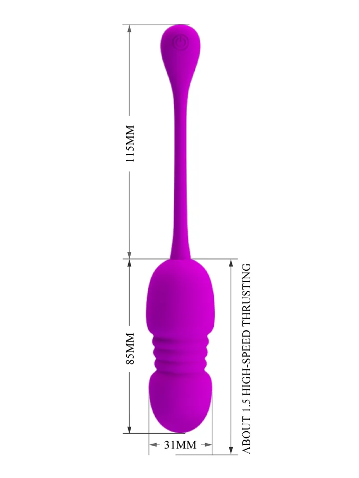 Pretty Love Callieri Remote Thrusting Egg - Vibrējoša ola 4 [full]