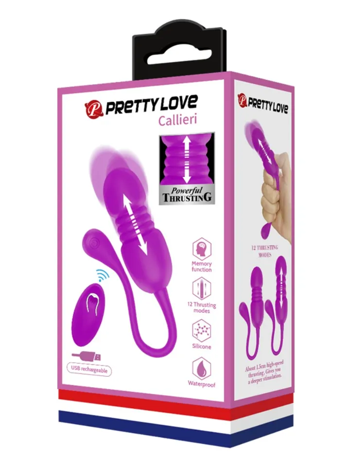 Pretty Love Callieri Remote Thrusting Egg - Vibrējoša ola 6