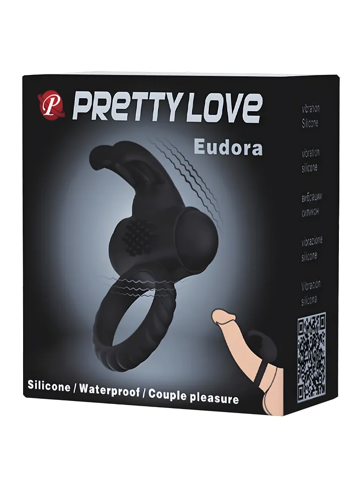 Pretty Love Eudora Vibrating Cock Ring - Vibrējošs gaiļa gredzens 4 [full]