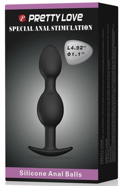 Pretty Love Heavy Balls Silicone Butt Plug 3 - Anālais spraudnis 3