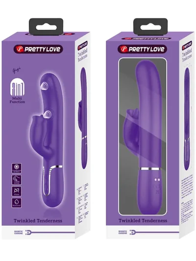 Pretty Love Rabbit Vibrator With Licking - Trušu vibrators 4