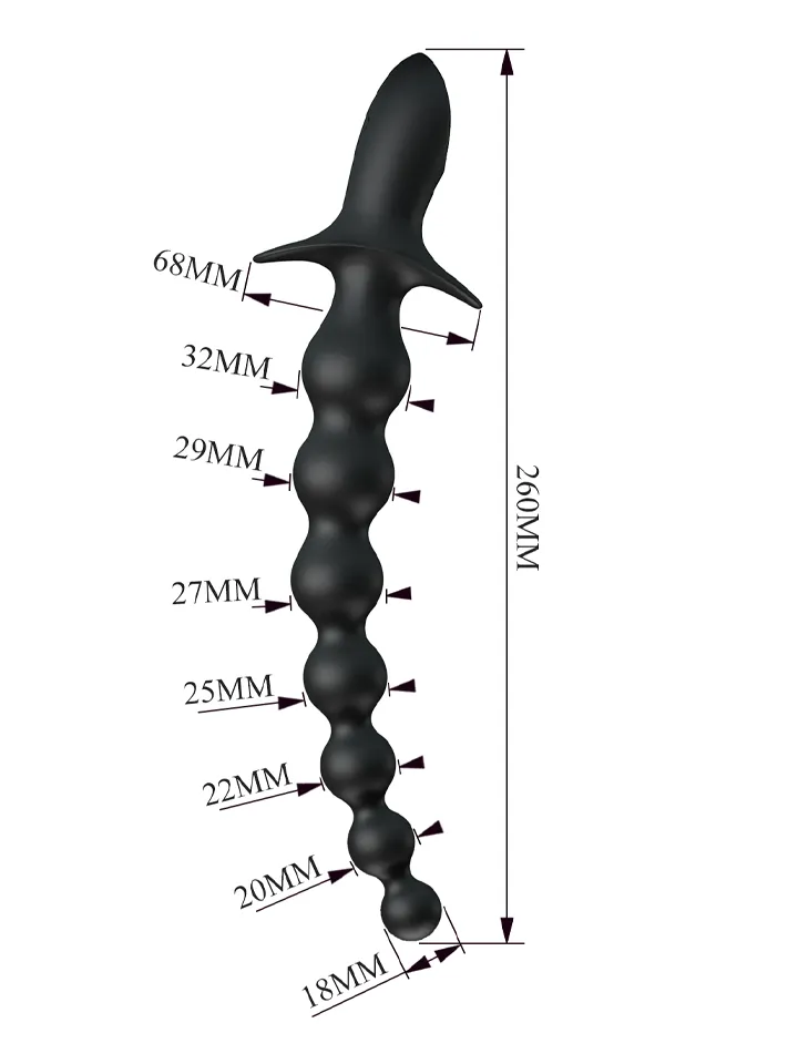 Pretty Love Rigdon Anal Beads With Vibration - Vibrējošas anālās krelles 3 [full]