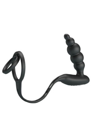 Pretty Love Vibration Penis Sleeve III Black - Prostatas vibrators 1