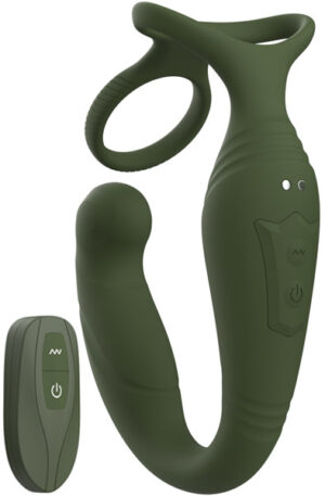 Prostate Massager With Remote Control - Prostatas vibrators ar dzimumlocekļa gredzenu 1