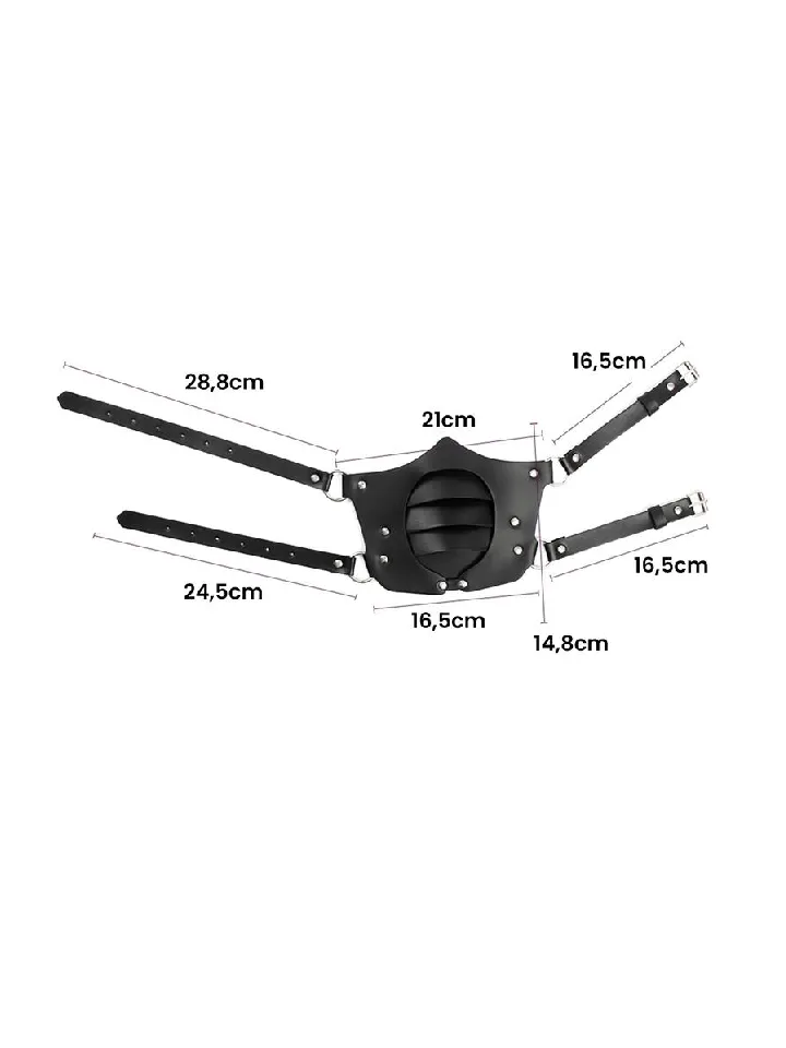 Punk Style Adjustable Mask - BDSM maska 3 [full]