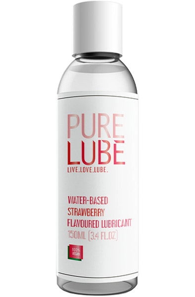 Pure Lube Strawberry Flavoured Lubricant 150 ml - Aromatizēta smērviela 2