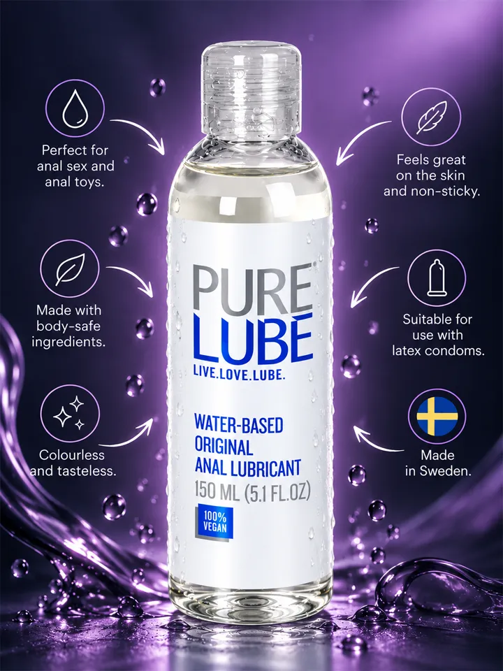 Pure Lube Water-Based Anal Lubricant 150 ml - Anāls lubrikants 2 [full]