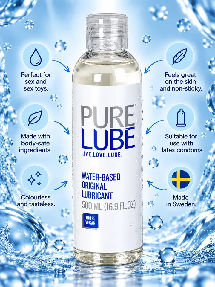 Pure Lube Water-Based Lubricant 500 ml - Lubrikants uz ūdens bāzes 2 [full]