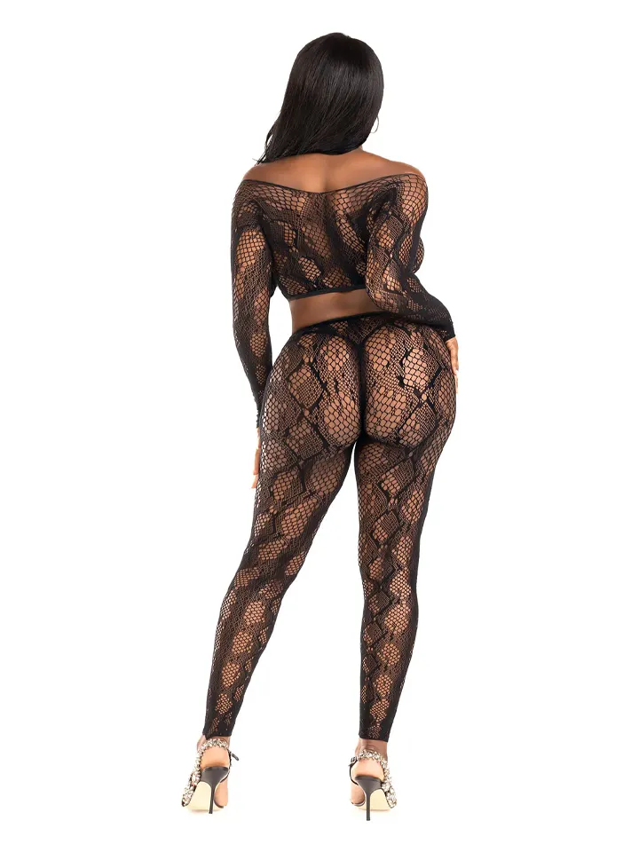 Python Crop Top & Footless Tights - Underklädesset 3 [full]