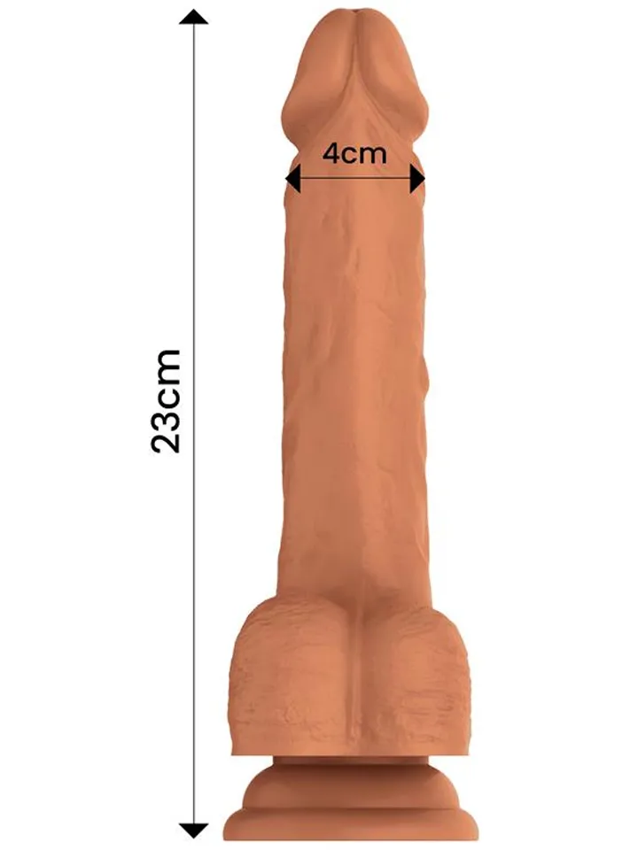 Quintus Thrusting, Waving & Vibration Dildo 23 cm - Vibrējošs dildo 3