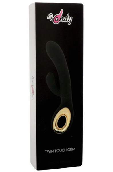 Rabbit Vibrator Handy Two Touch Grip Black - Trušu vibrators 4