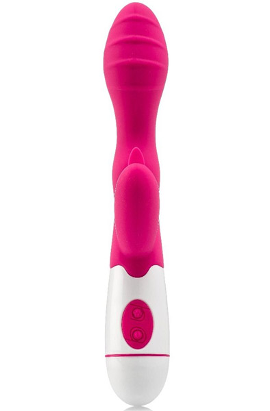 Rabbit Vibrator USB-Rechargeable Pink 20 cm - Trušu vibrators 2