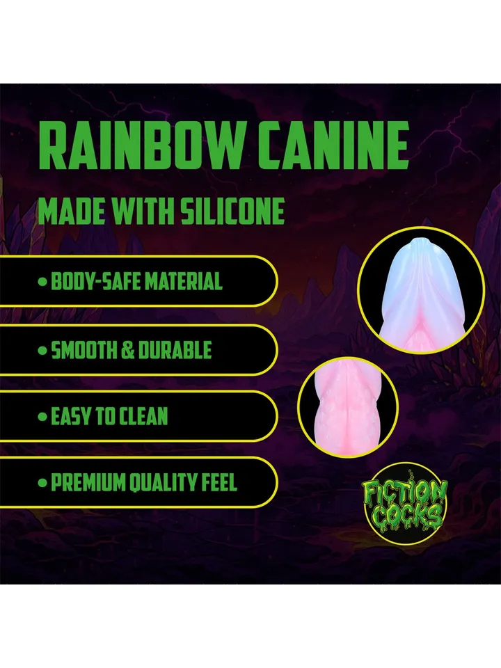 Rainbow Canine Silicone Butt Plug - Anālais spraudnis 2 [full]