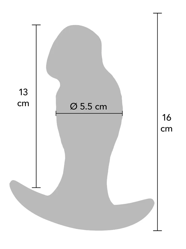 Realistic Buttplug Liquid Silicone 16 cm - Anālais spraudnis 3 [full]