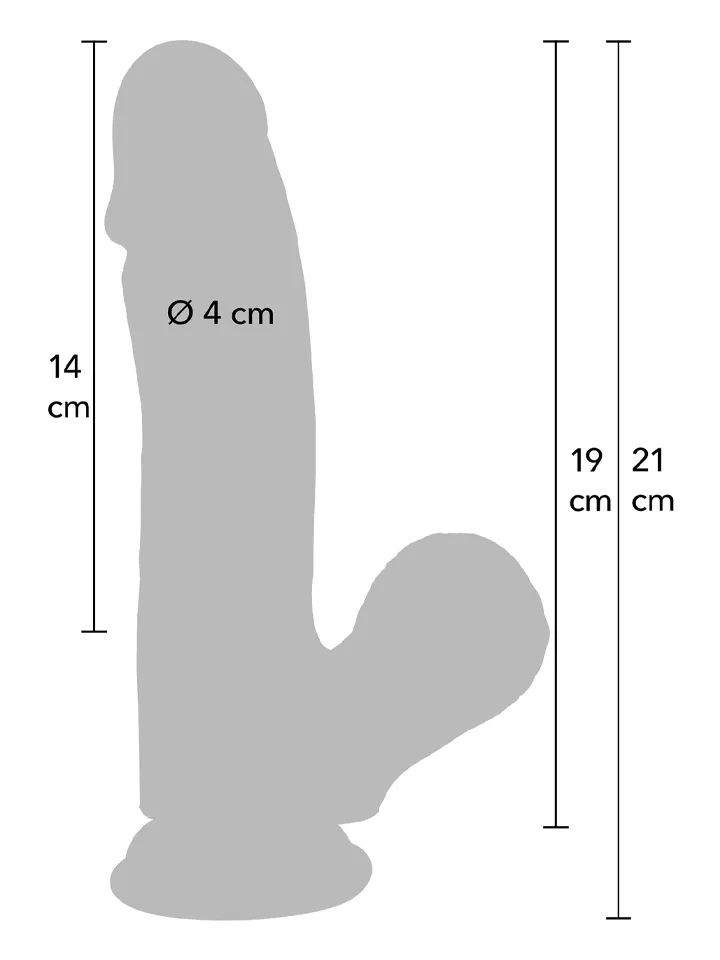 Realistic Dildo Liquid Silicone 21 cm - Dzīvīgs dildo 3 [full]