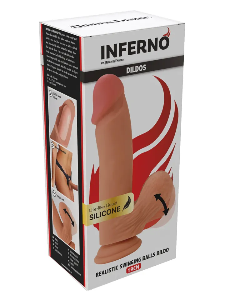 Realistic Dildo Liquid Silicone 21 cm - Dzīvīgs dildo 5