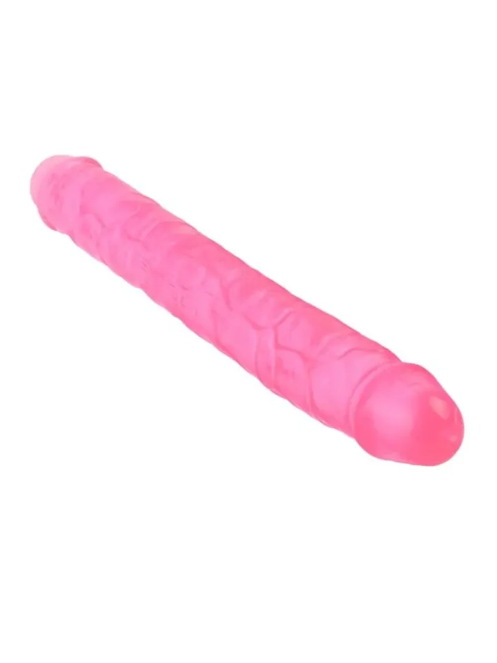 Realistic Penis Crystal Jellies Pink 30,5 cm - Dubultā dildo 2 [full]