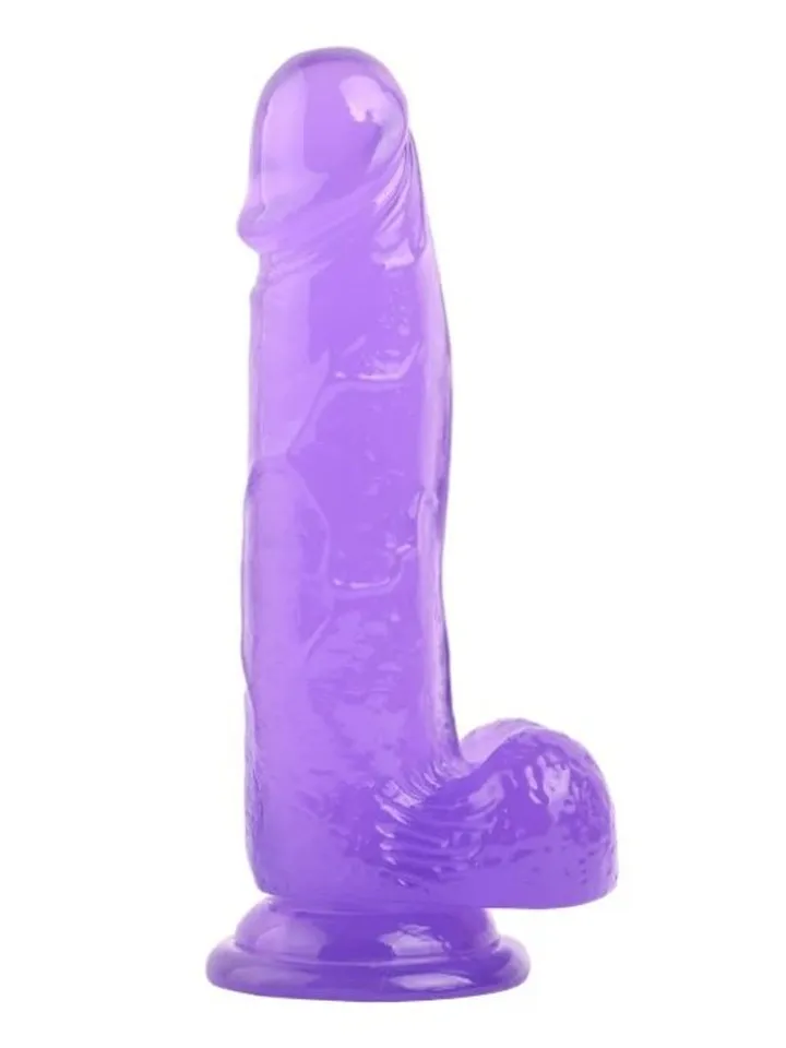 Realistic Penis Crystal Jellies Purple 20 cm - Dildo 1 [full]