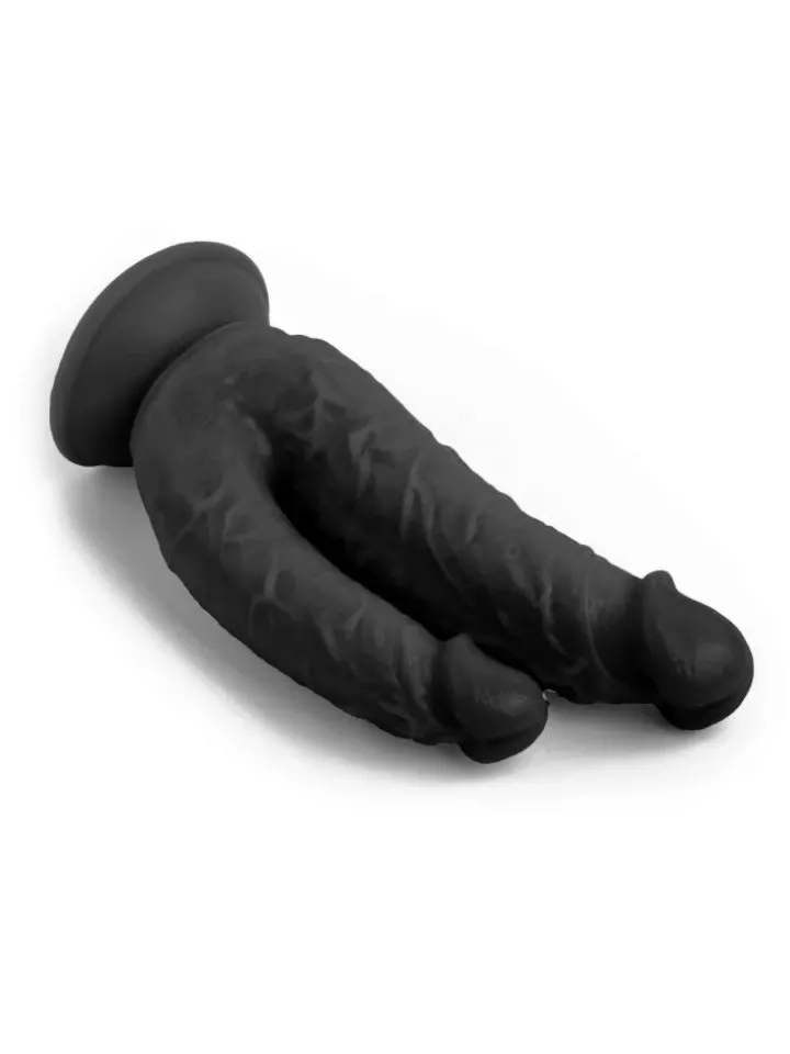 Realistic Penis Double Penetration Black 21 cm - Dubultā dildo 2 [full]