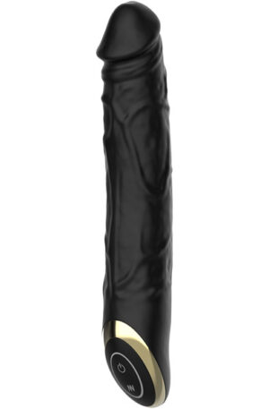 Realistic Vibrating Dildo Black 21 cm - Vibrējošs dildo 1