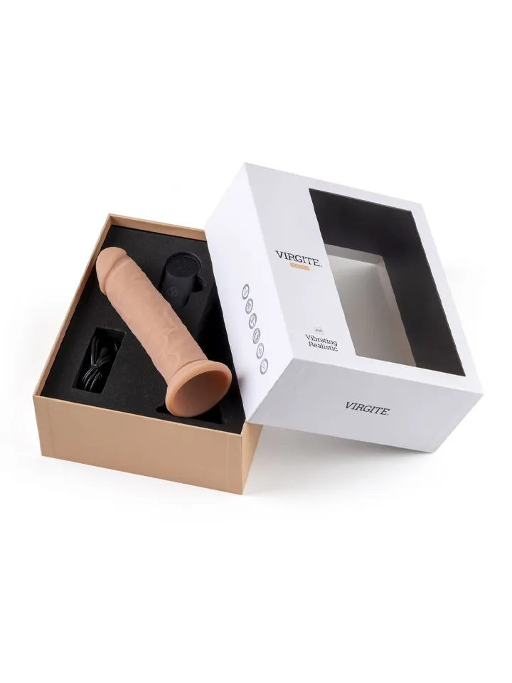 Realistic Vibrating Dildo With Remote 18,5 cm - Vibrējošs dildo 3 [full]