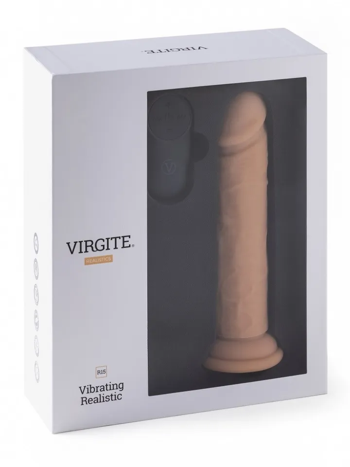 Realistic Vibrating Dildo With Remote 18,5 cm - Vibrējošs dildo 4 [full]