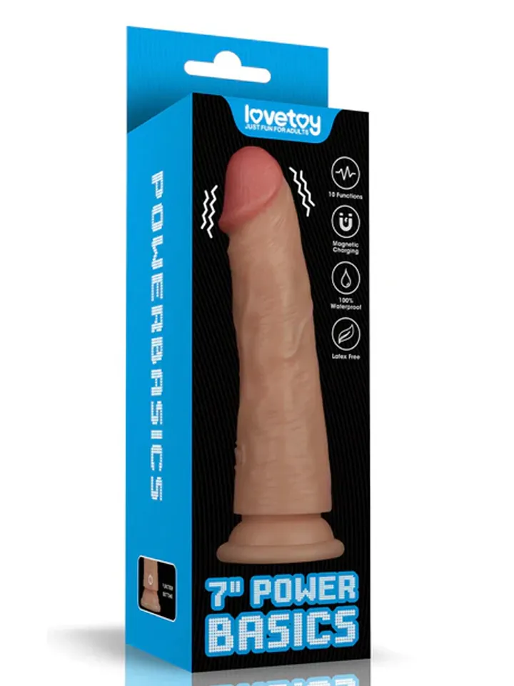 Realistic Vibrating Power Cock 18 cm - Vibrējošs dildo 5 [full]
