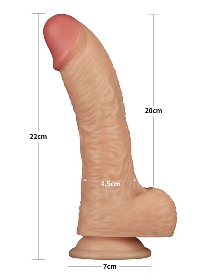 Realistic Vibrating Power Cock 22 cm - Vibrējošs dildo 3 [full]