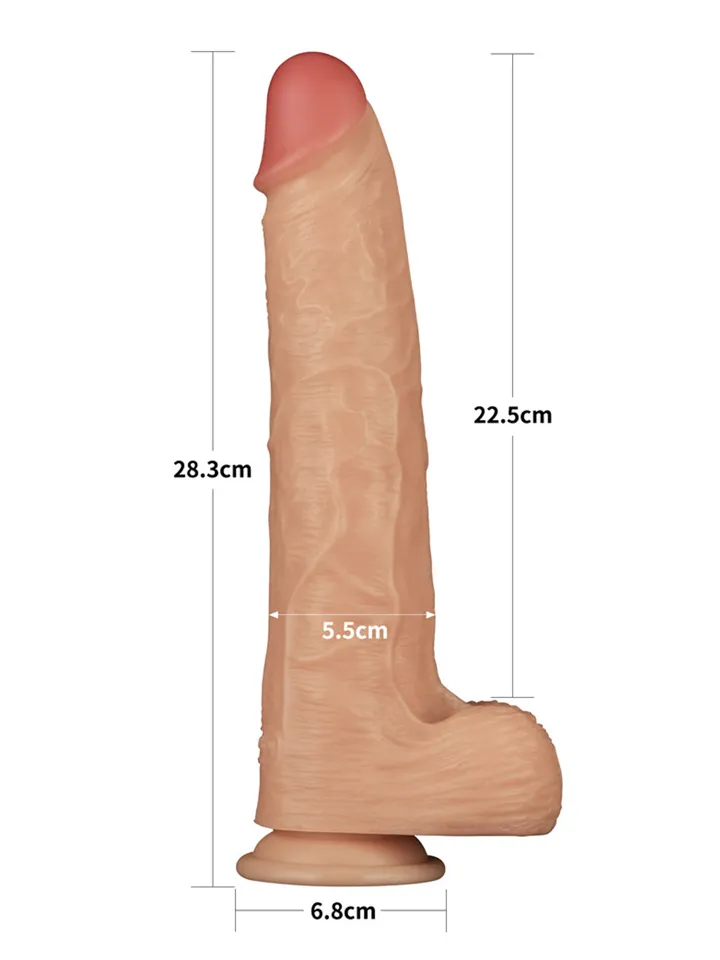 Realistic Vibrating Power Cock 28,3 cm - Vibrējošs dildo 3 [full]