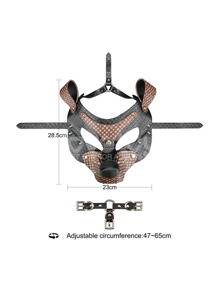 Rebellion Reign Classic Pup Mask - BDSM maska 2 [full]