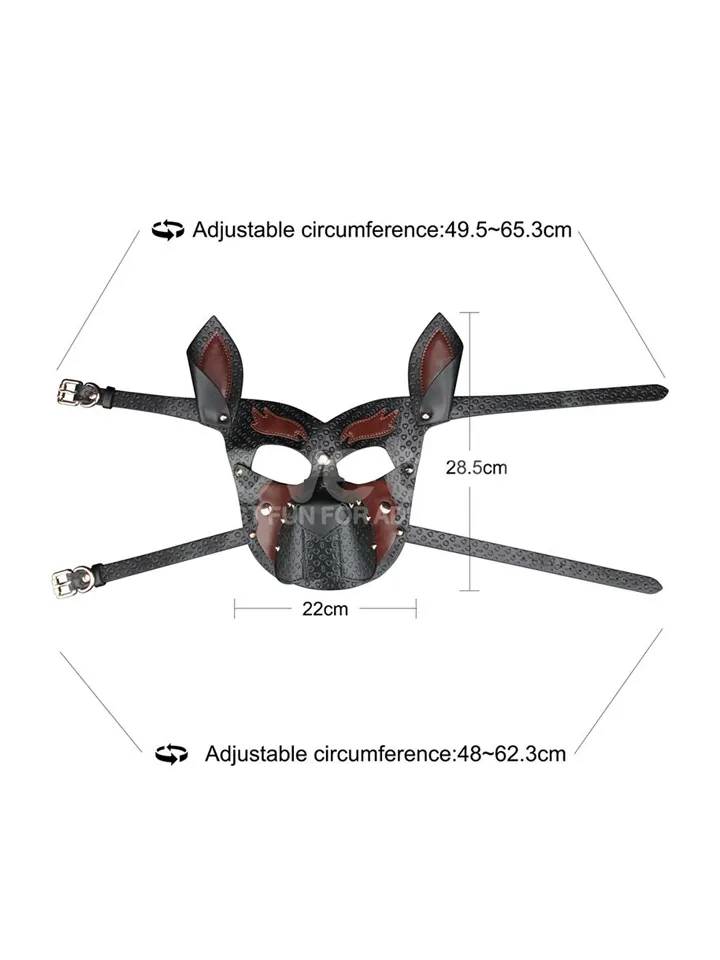 Rebellion Reign Howl Pup Mask - BDSM maska 2 [full]