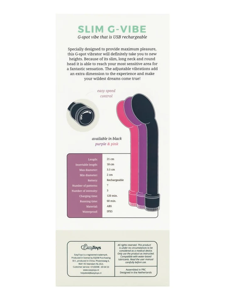Rechargeable G-spot Vibrator Pink - G punkta vibrators 4 [full]