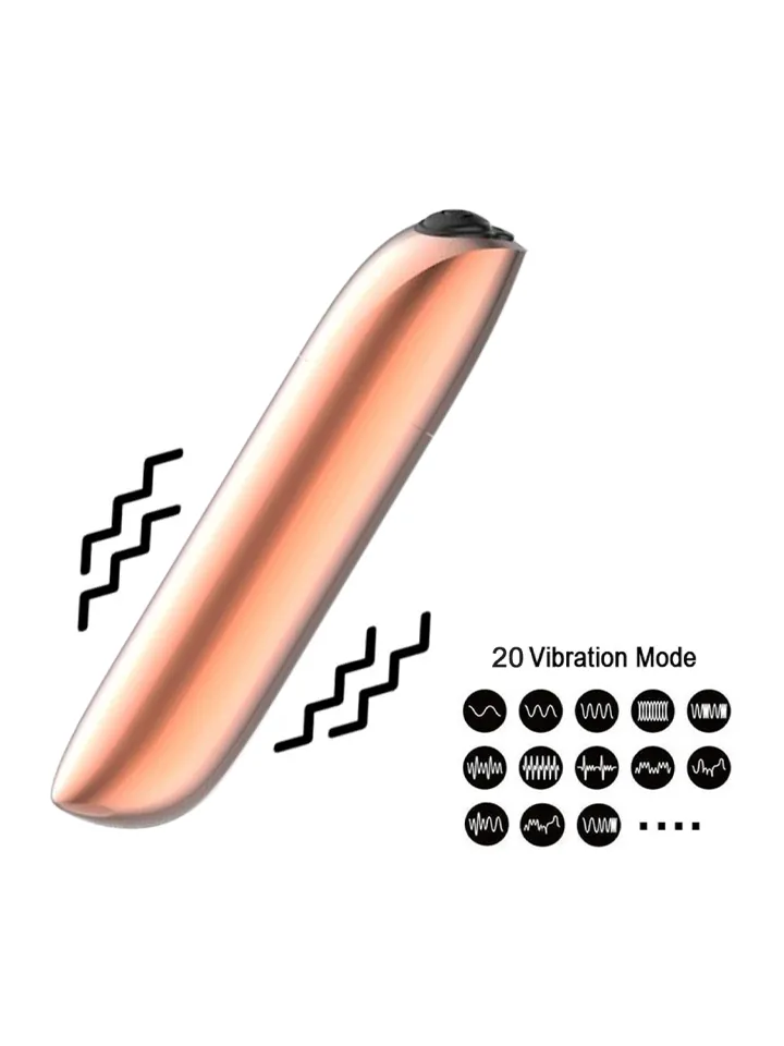 Rechargeable Powerful Bullet Vibrator Gold - Lodes vibrators 2 [full]