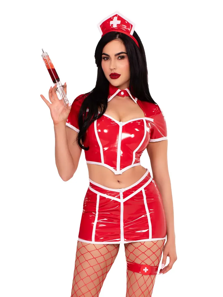 Red Alert Nurse Costume Red - Medmāsas kostīms 2 [full]