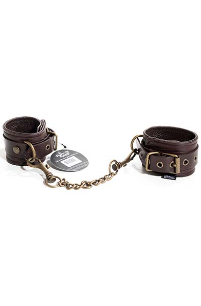 Restrain Me Brown Wrist Cuffs - Rokudzelži 2
