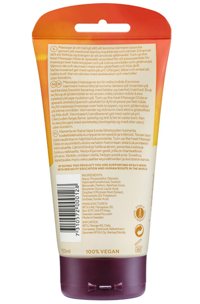 RFSU 3in1 Turn Up The Heat 150ml - Smērvielas un masāžas losjons 2