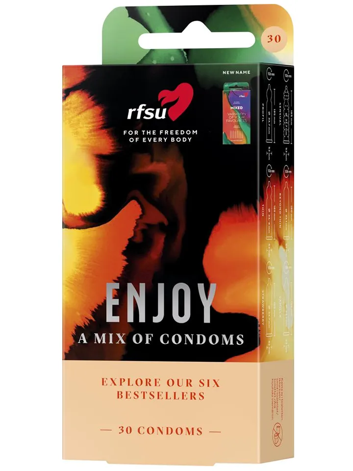 RFSU Enjoy A Mix Of Condoms 30-pack - Sajauc iepakojuma prezervatīvus 1