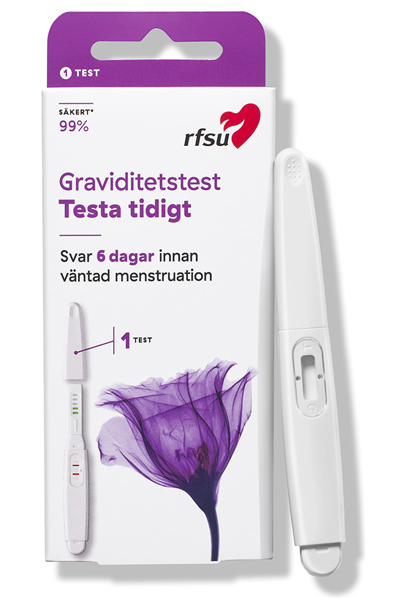RFSU Graviditetstest Testa Tidigt 1st - Grūtniecības tests agri 1 iepakojums 1
