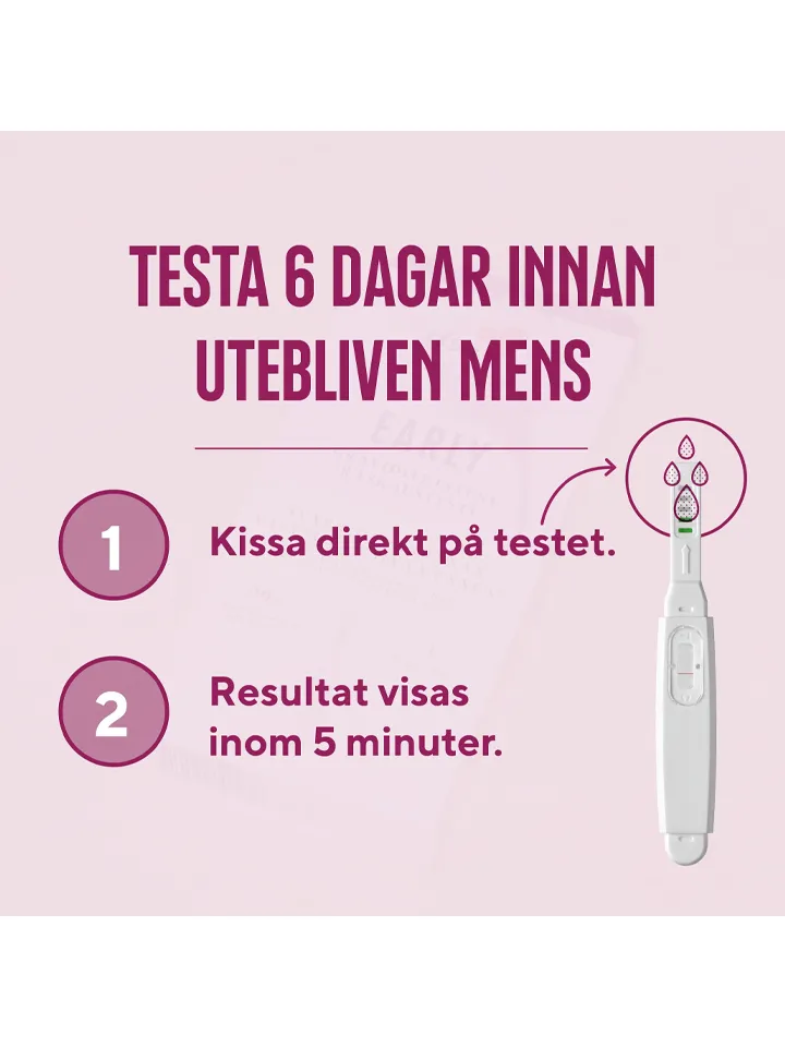 RFSU Graviditetstest Testa Tidigt 1st - Grūtniecības tests agri 1 iepakojums 2 [full]