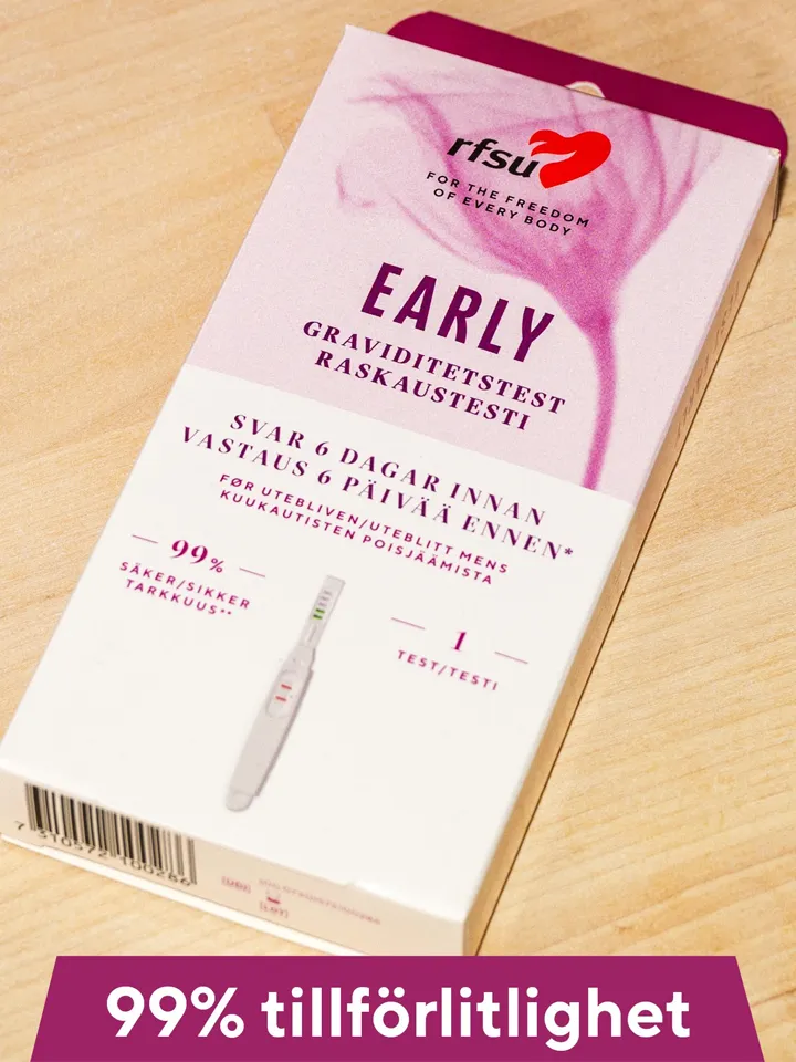 RFSU Graviditetstest Testa Tidigt 1st - Grūtniecības tests agri 1 iepakojums 5 [full]
