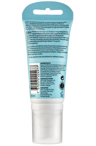 RFSU Klick Caring Glide 50ml - Smērviela uz ūdens / silikona bāzes 2